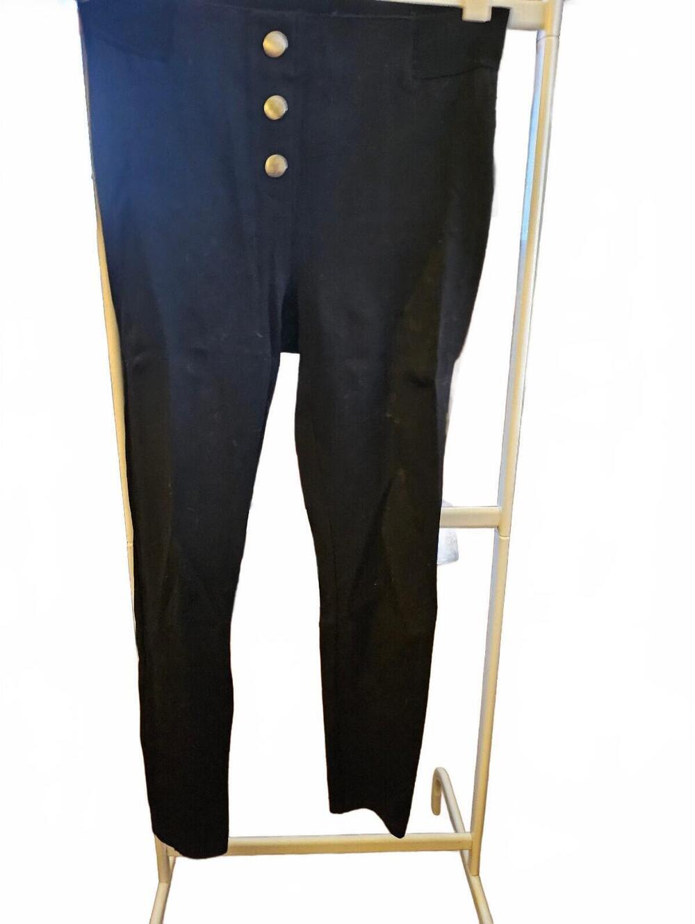 LOFT Women's Pants - Black – stretchy Trouser Pants Black Dress - Size M - EUC